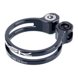 Max Maxb Bike Seat Post Clamp Ultralight Bicycle Seatpost Clip Black 34.9mm