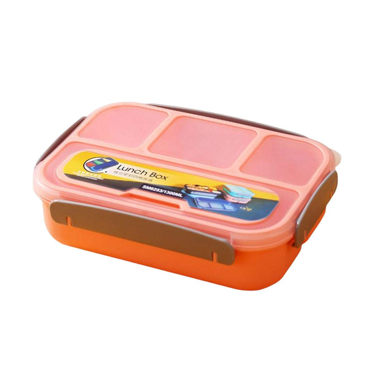 Maxbell Lunch Box Container Fruits Container with Sealed Lid for Travel Picnic Pink
