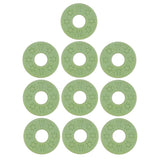 Max Maxb 10 Pieces Guitar Strap Block Rubber Safety Strap Lock Washer Gasket Green