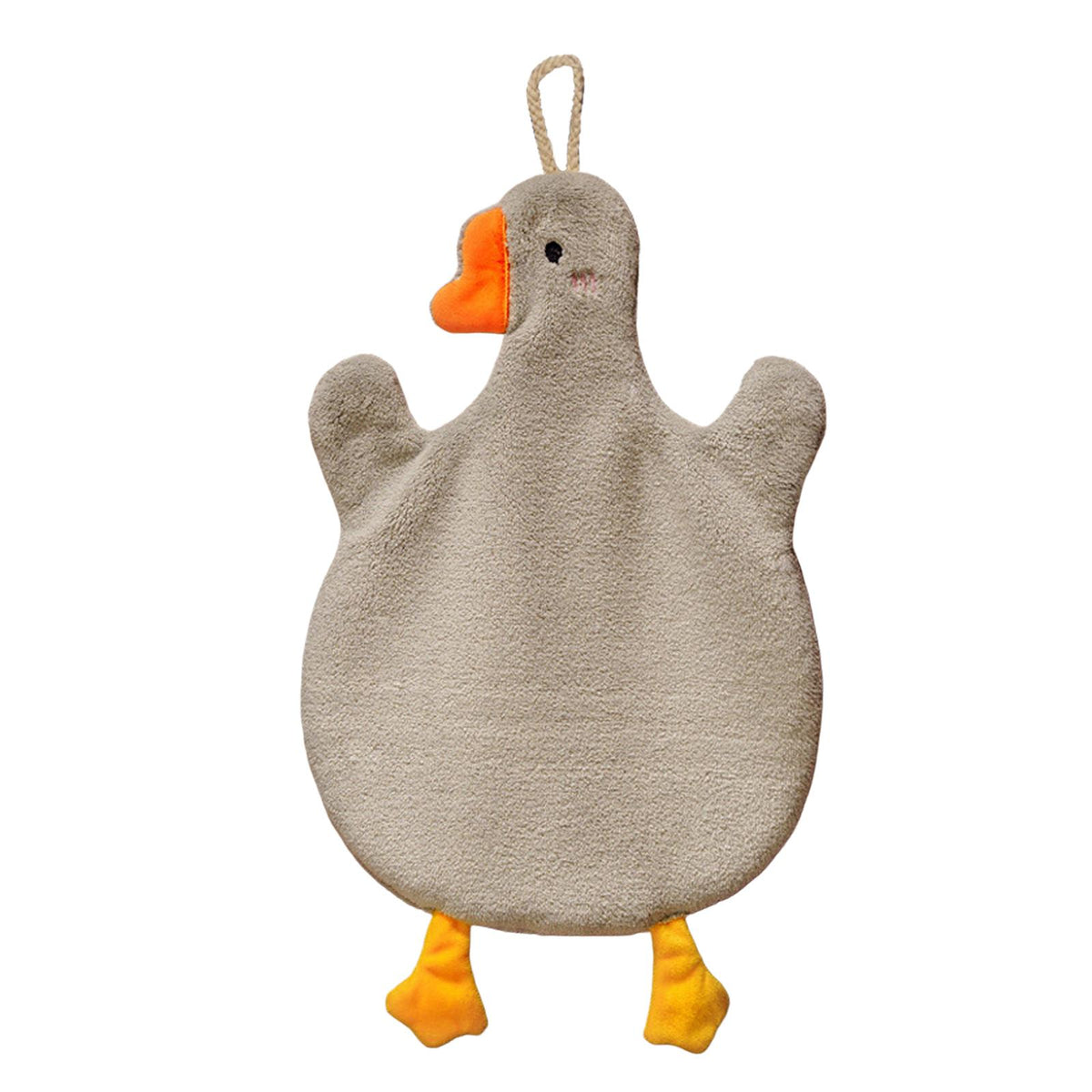 Maxbell Cute Absorbent Hand Towel Dishcloth Fast Drying for Shower Washroom Gray