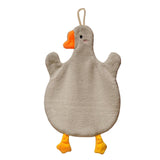 Maxbell Cute Absorbent Hand Towel Dishcloth Fast Drying for Shower Washroom Gray