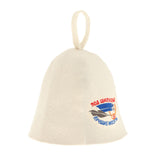 Maxbell Sauna Hat Russian Banya Cap Saunahut Saunahattu 100% Wool Felt Pattern