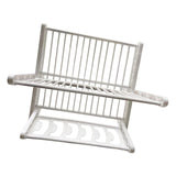 Maxbell Folding Dish Rack Dish Drainer Collapsible Dish Drying Rack for Home Kitchen White