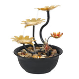 Maxbell Tabletop Fountain Waterscape 3 Tiers for Zen Meditation Relaxing Living Room