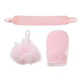 Maxbell 3Pcs Gloves Shower Body Scrubbing Tool exfoliating towels Set for Gym Outside