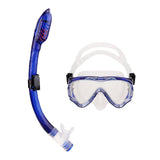 Maxbell Kids Children's Scuba Diving Training Mask & Snorkel Set Clear and Blue