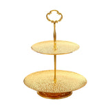 Maxbell Cake Stand Storage Tray Dresser Organizer Cosmetic Rack for Kitchen Desktop 2 Tier