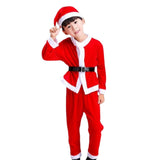 Maxbell Child Christmas Santa Costume Child Santa Suit for Xmas Party Cosplay Boy 120cm