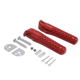 Maxbell 1 Pair Motorcycle Footrests CNC Aluminum Motorbike Durable for ct200U Red