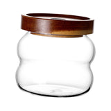 Maxbell Storage Jar with Airtight Lid Transparent Food Storage Canisters for Kitchen 340ML thread