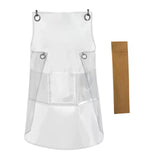 Maxbell Transparent Waterproof Apron Adjustable Oil Resistant for Fish Cleaning yellow