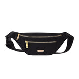 Maxbell Fashion Women Fanny Pack Waist Pack Adjustable Strap for Traveling Black