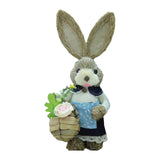 Maxbell Cartoon Standing Easter Bunny Figurine Doll Decoration 35cm Tall Stylish Style E