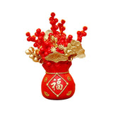Maxbell Ornaments Gifts Festive Scene Layout Props Statues for Bedroom Party Study Red