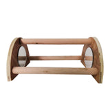 Maxbell Chick Perch with Mirror Strong Playstand Chicken Wood Stand for Parrot Macaw