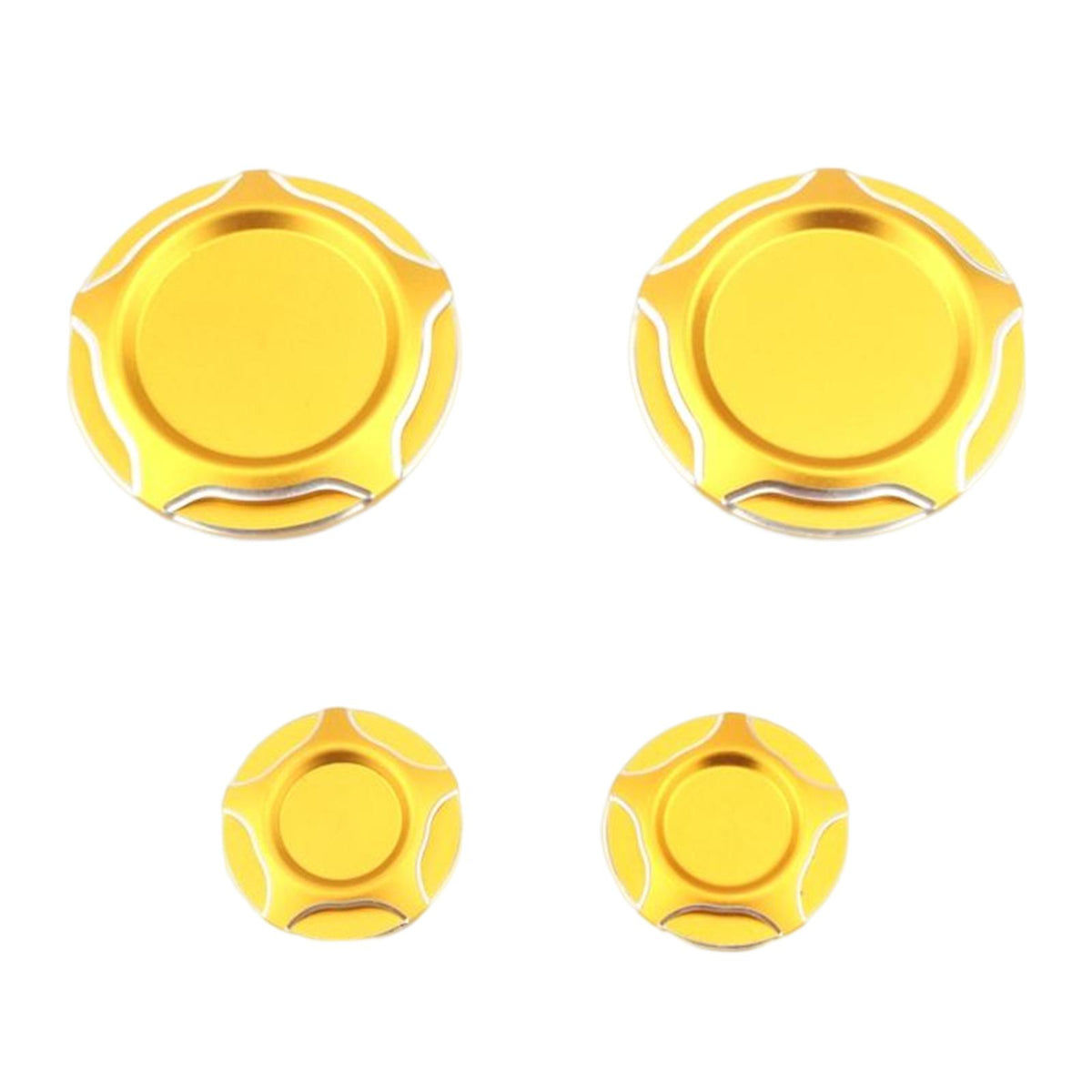 Maxbell 4 Pieces Motorcycle Frame Hole Cap Cover for Ducati Scrambler 400 800 Aureate