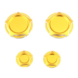 Maxbell 4 Pieces Motorcycle Frame Hole Cap Cover for Ducati Scrambler 400 800 Aureate