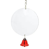 Maxbell Bird Cage Mirror Hanging Bell Anti Broken for Canaries Cockatiel  10cm