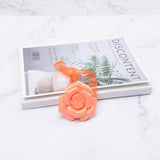 Max ABS Rose Magnetic Curtain Panel Buckles Voile Tiebacks Holdbacks Orange