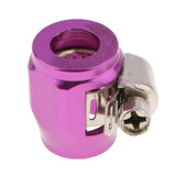 Max HEX-4 AN4 4AN -4 Car Fuel Hose Clamp Oil Line Fastener Hex Finisher  Purple