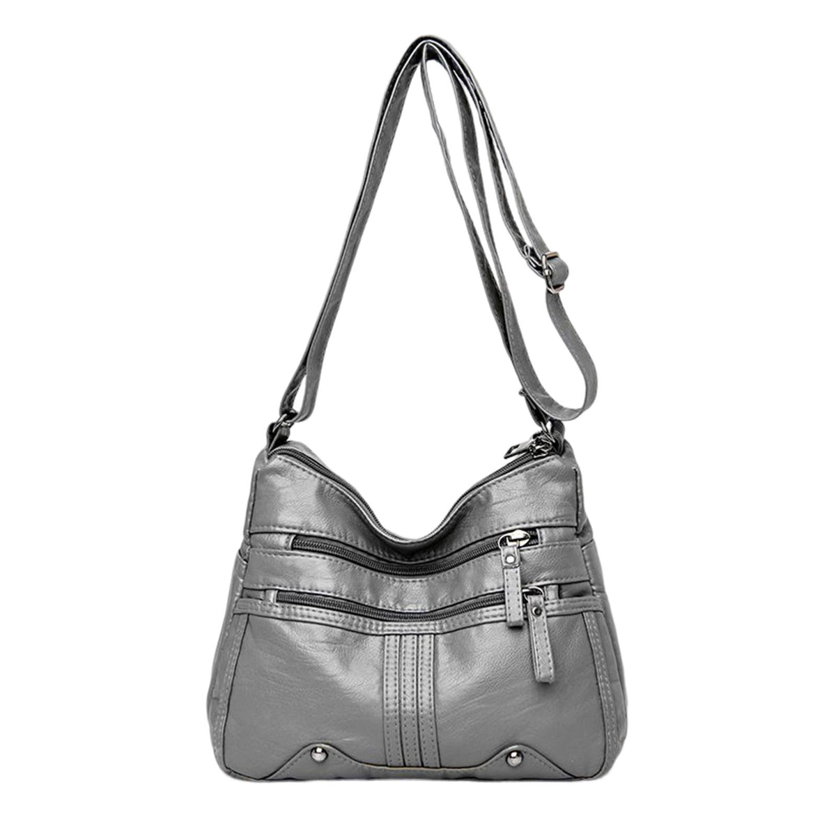 Maxbell Women Shoulder Bag Adjustable Strap Tote for Lady Girls Umbrellas gray