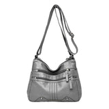 Maxbell Women Shoulder Bag Adjustable Strap Tote for Lady Girls Umbrellas gray