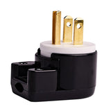 Maxbell NEMA LK7515PT 5-15P Grounding Locking Plug, 15A 125V AC, 2 Pole 3 Wire