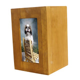 Maxbell Ash Urns Box Woodfor Dog Cat Funeral Cremation Urns with Picture Frame C