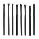 Maxbell Black Handle Professional Eye Shadow Makeup Brushes Set Cosmetic Eyeshadow Nylon Hair Brush Kits(8pcs)