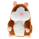 Max 18cm Electric Plush Talking Hamster Kids Interactive Toy Gift  Brown