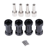 Max 12mm Hex Hub 15-25mm Extension Adapter Combiner for RC Crawler Black -25mm