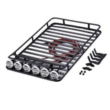 Max 1/10 RC Luggage Carrier w/ 6 LEDs Roof Light for D90 RC4WD Axial SCX10 trx-4