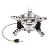 Maxbell Camping Gas Stove with Storage Bag Windproof Outdoor Stove Burner for Hiking