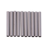 Maxbell 10 Pieces Silver Stainless Steel Tubes Watch Band Strap Tube Accessory 24mm