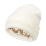 Maxbell Women Winter Beanie Lightweight Autumn Warm Hat for Climbing Outdoor Camping White