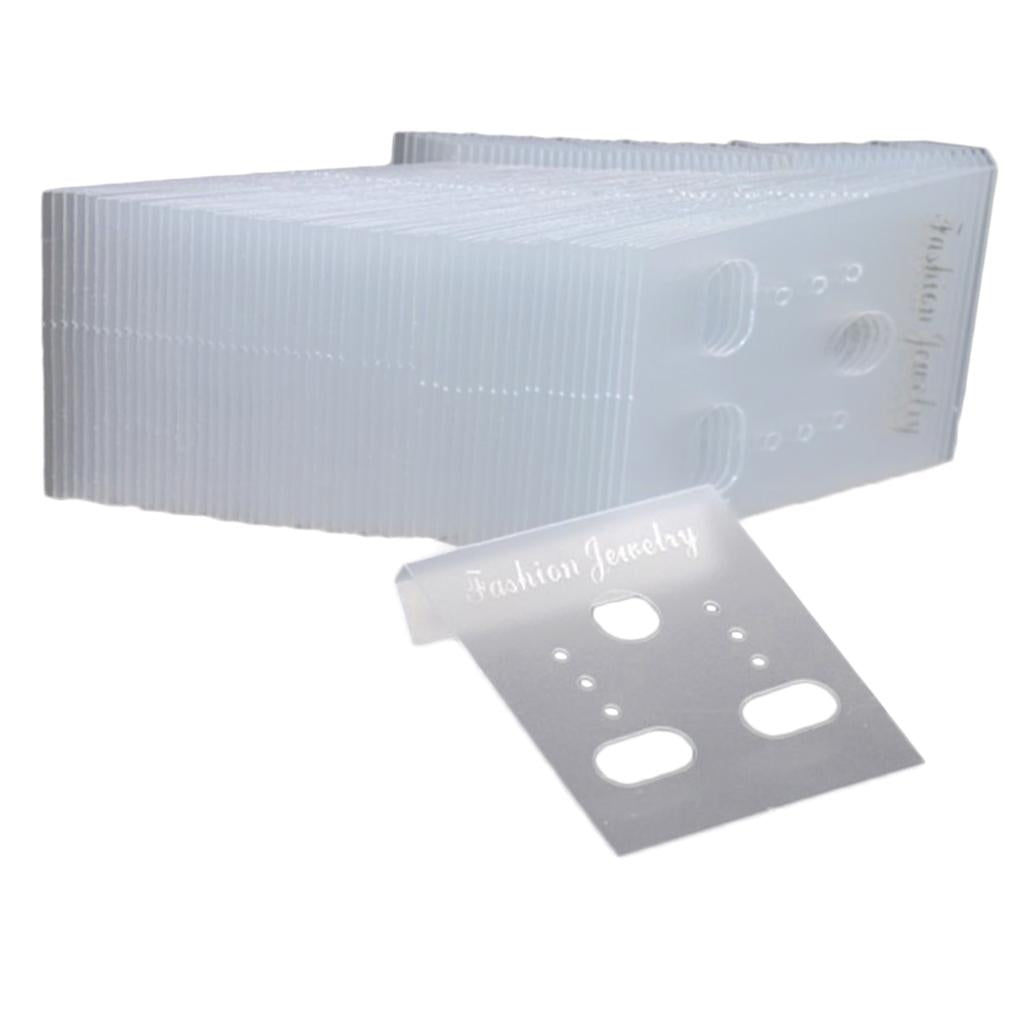 Max 1000pcs Earring Display Cards Wholesale Bulk Jewelry Packaging Transparent