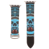 Maxbell Leather Watch Band Sport Fitness Bracelet Strap for Apple Watch 4 Blue