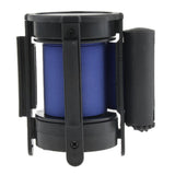 Max Stanchion Queue Barrier Crowd Control Retractable Blue
