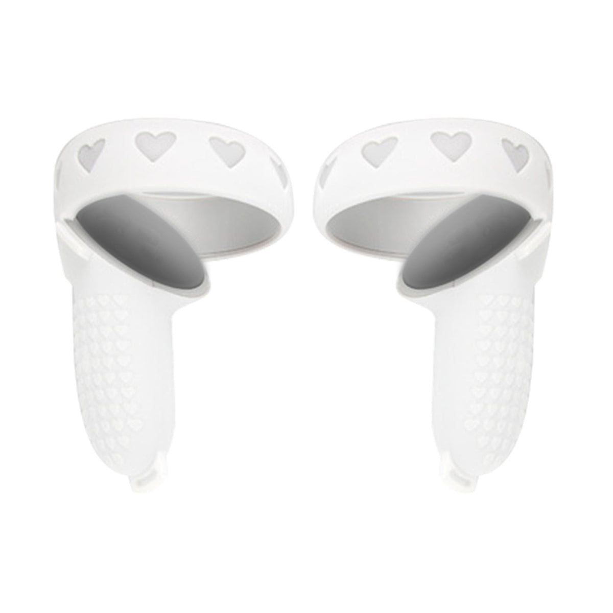 Maxbell Left and Controller Grip Cover Anti Shock Anti Slip for Quest 2 White