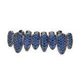 Max 1 set Multi Color False Teeth Halloween Teeth Decor Dark Blue Lower Teeth