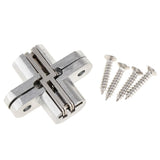 Max Heavy Duty Cross Hinge Invisible Folding Door Worktop Furniture Hinges 5kg