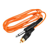 Maxbell Professional Tattoo RCA Clip Cable Spare Parts for Tattooist Artists Orange