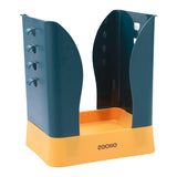 Maxbell Trash Can Wastebasket Garbage Can Garbage Bucket for Kitchen Office Home Blue and Yellow