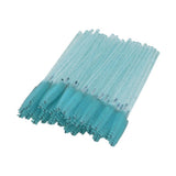 Max 50x Nylon Eyelash Mascara Wands Applicators Eyebrow Shaping Grooming Brushes Cyan
