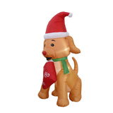 Maxbell Christmas Inflatables with LED Lights for EU Adaptor Yard Puppy Socks