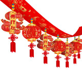 Maxbell Chinese New Year Banner Garland 2024 Hanging Decoration for Home Living Room Style I