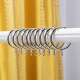 Max Pack of 10, Smooth Metal Curtain Rings Rod Pole Silver - 32mm - Aladdin Shoppers