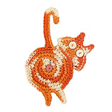 Maxbell Cute Coffee and Tea Drink Coaster Drink Mat for Table Drinks Decor Orange