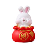 Maxbell Lucky Rabbit Statue Indoor Money Box Figurine for Store Desktop Office Money 11cmx11cmx18cm