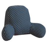 Max Cotton Reading Pillow for Bed Back Support Large Bed Rest Pillow Blue